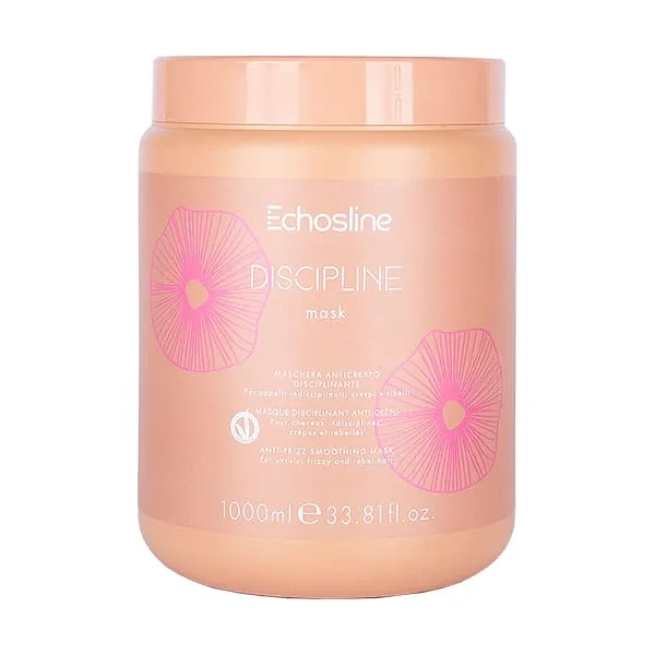 Echosline Discipline Mask – Maskë Zbutëse për Flokë të Padisiplinuar dhe me Frizz 1000ml