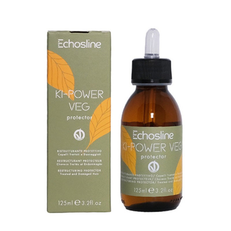 Echosline Ki-Power Veg Protector – Trajtim Rindërtues dhe Mbrojtës për Flokë të Dëmtuar 125ml