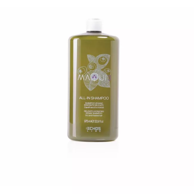 Echosline Maqui 3 All-In Shampoo – Shampo Delikate për Flokë të Thatë dhe të Trajtuar 975ml