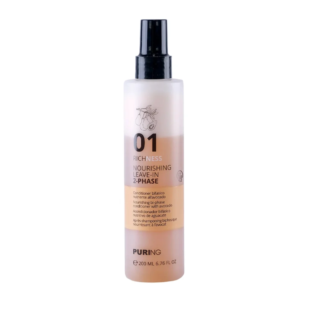 Puring 01 Richness Nourishing Leave-In 2-Phase – Spray Biphasik Ushqyes pa Shpëlarje 200ml