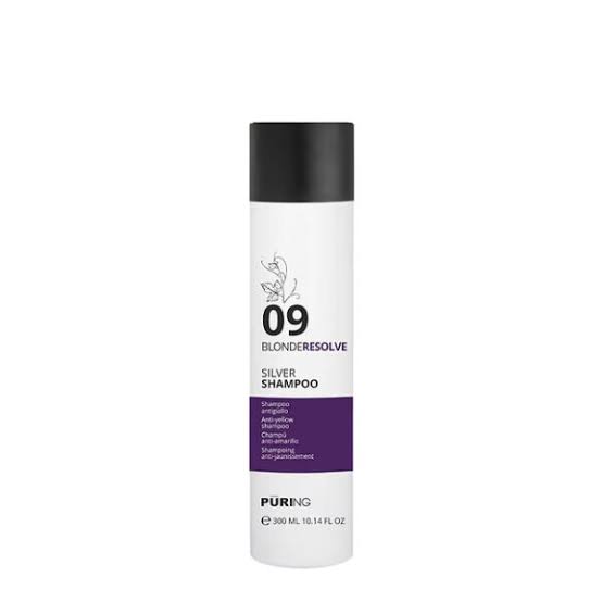 Puring 09 BlondeResolve Silver Shampoo – Shampo Silver Kundër Reflekseve të Verdha