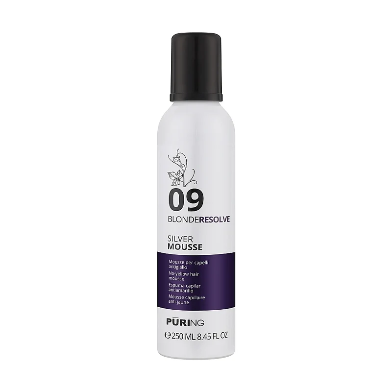 Puring 09 BlondeResolve Silver Mousse – Shkumë Silver Kundër Reflekseve të Verdha 250ml