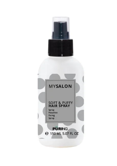 Puring MySalon Soft & Puffy Hair Spray – Spray për Volum dhe Fiksim Fleksibël 150ml
