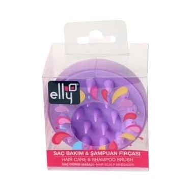 Elly Hair Care & Shampoo Brush – Furçë Silikoni për Masazh të Skalpit