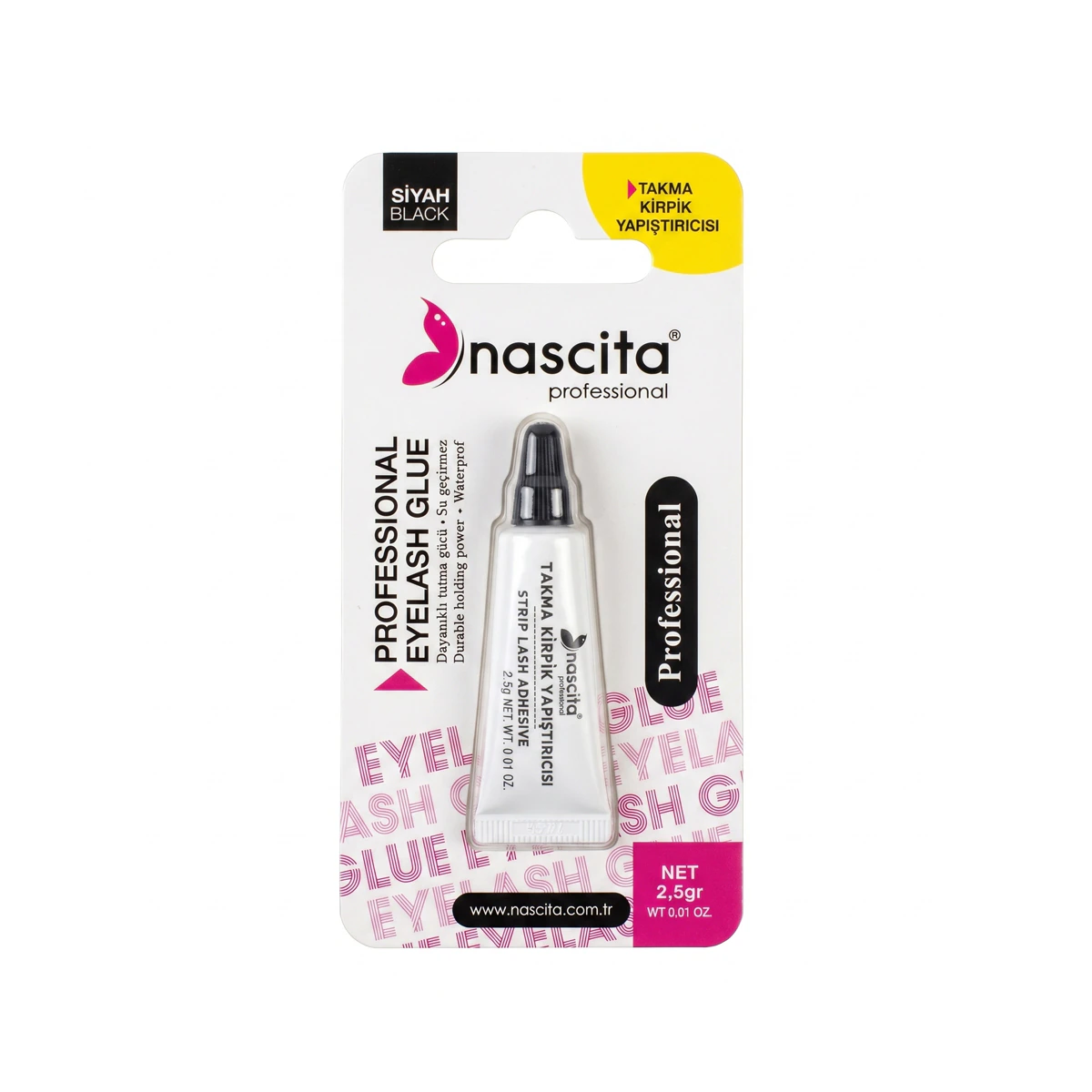 Nascita Professional Eyelash Glue Black – Ngjitës i Zi për Qerpikë Artificialë
