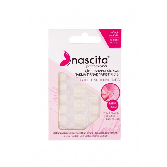 Nascita Professional Super Adhesive Tabs – Ngjitëse Silikoni për Thonj Artificialë