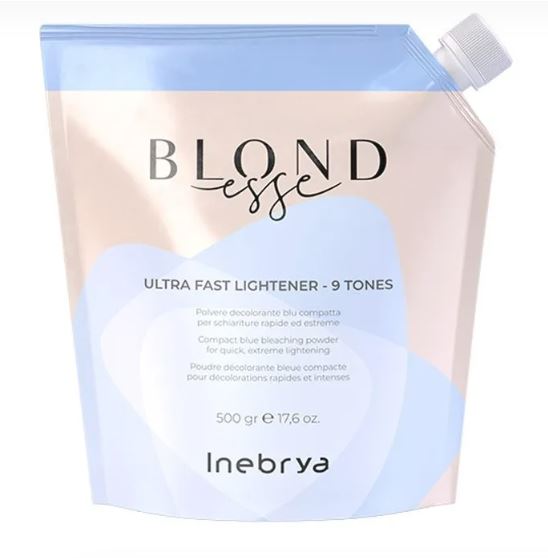 Inebrya Blondesse Ultra Fast Lightener 9 Tones – Pluhur Dekolorues Profesional Blu 500gr
