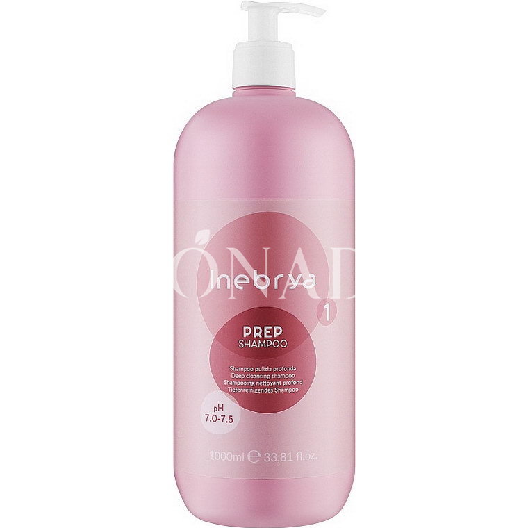 Inebrya Ondesse Prep Shampoo – Shampo Profesionale për Pastrim të Thellë 1000ml