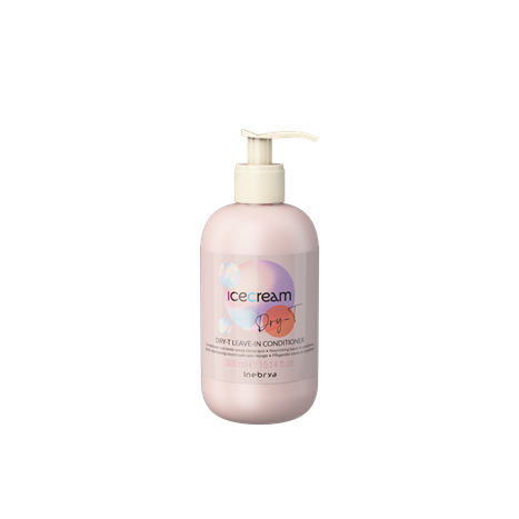 Inebrya Ice Cream Dry-T Leave-In Conditioner – Balsam Pa Shpëlarje për Flokë të Thatë 300ml