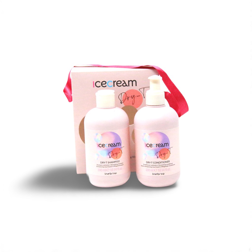 Inebrya Ice Cream Dry-T Kit – Set për Flokë të Thatë