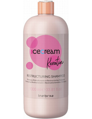 Inebrya Ice Cream Keratin Restructuring Shampoo — foto 2