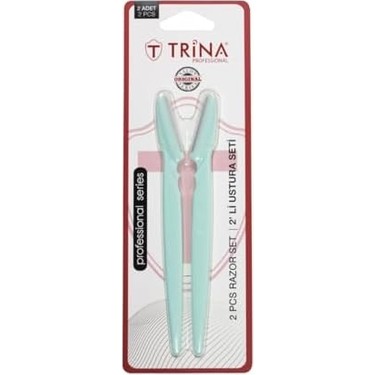 Trina Professional Set me 2 Brisqe për Formësimin e Vetullave dhe Heqjen e Pushit të Fytyrës
