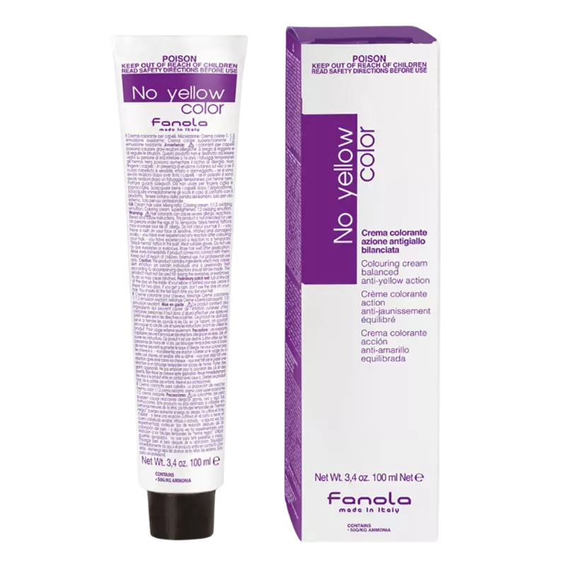 Fanola No Yellow Color – Krem Profesional Ngjyrues me Efekt Anti-Yellow 100ml