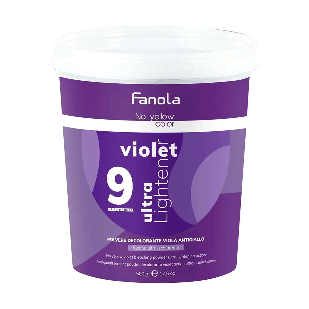 Fanola No Yellow Color Violet Ultra Lightener 9 – Pluhur Zbardhues Anti-Yellow 500gr