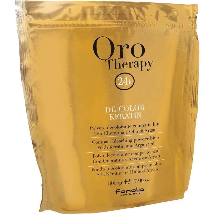 Fanola Oro Therapy 24K De-Color Keratin – Pluhur Profesional Zbardhues Blu 500gr