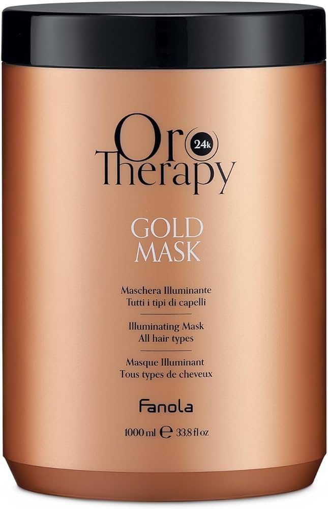 Fanola Oro Therapy 24K Gold Mask – Maskë Ndriçuese për të Gjitha Llojet e Flokëve