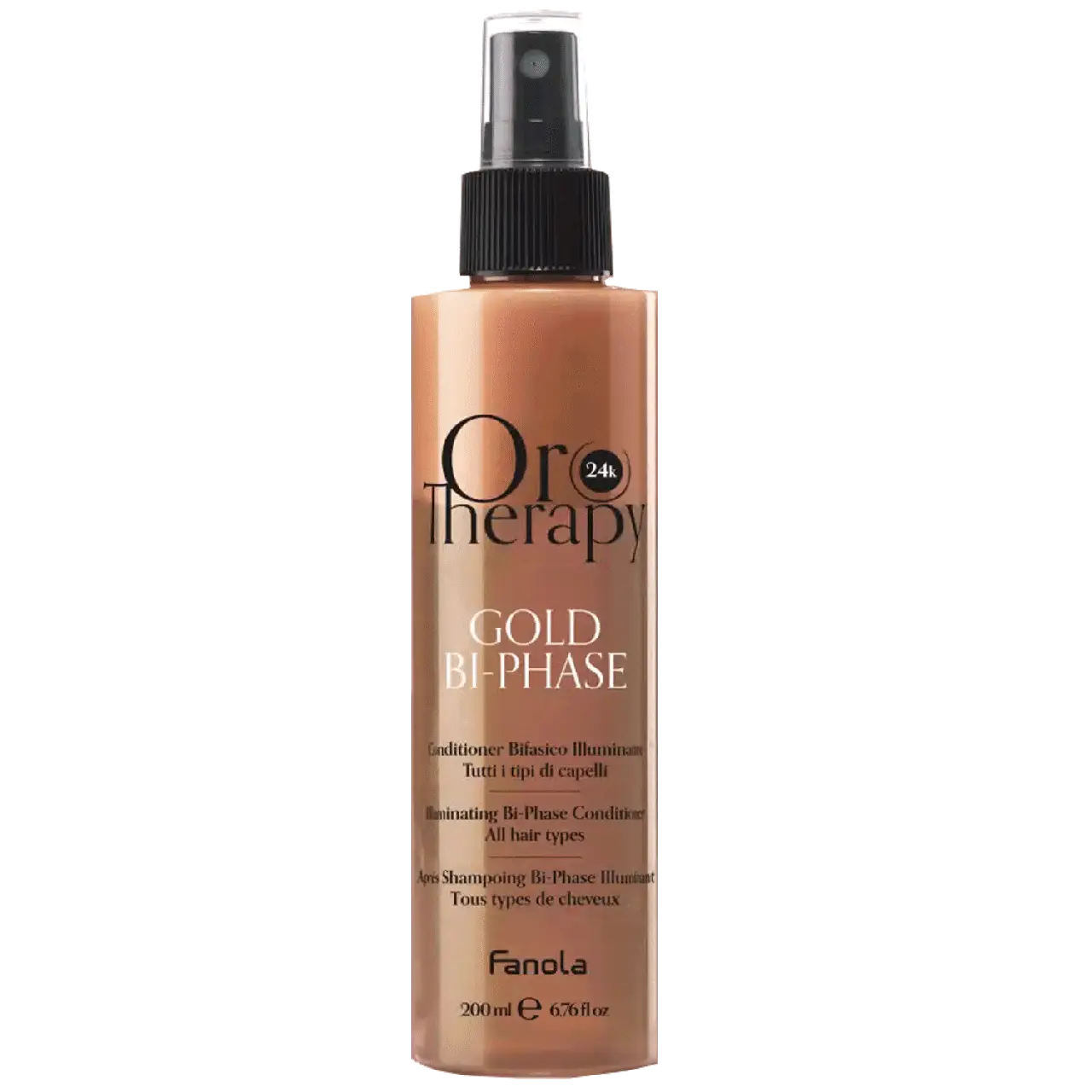 Fanola Oro Therapy 24K Gold Bi-Phase – Kondicioner Dyfazor pa Shpëlarje 200ml