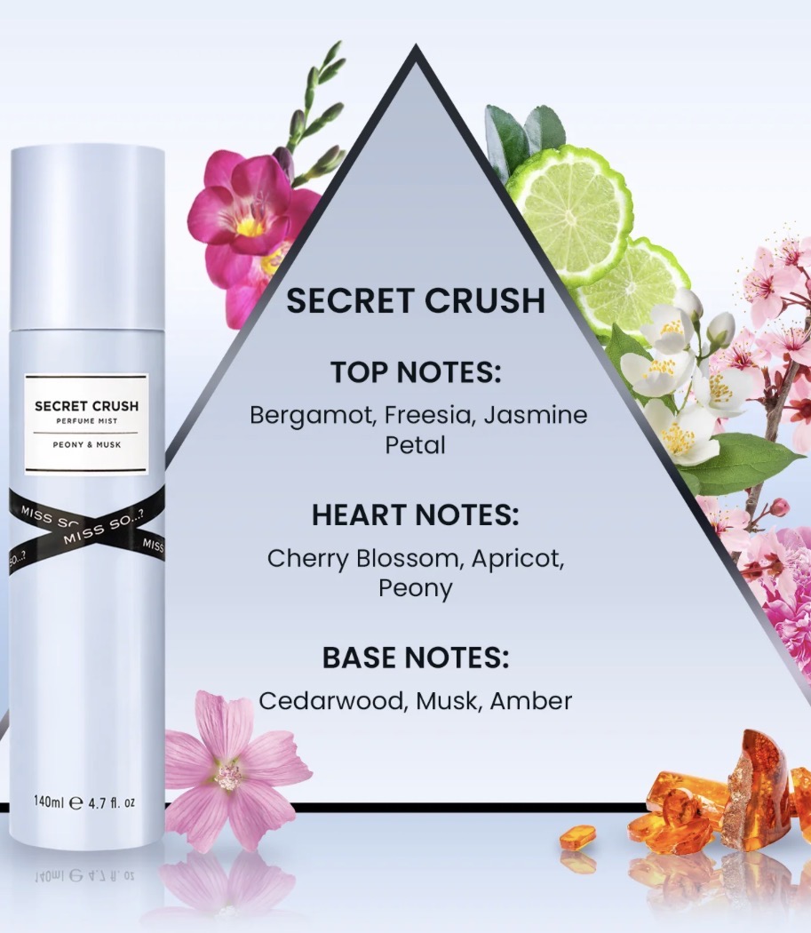 Secret Crush Perfume Mist – Peony & Musk 140ml — foto 2