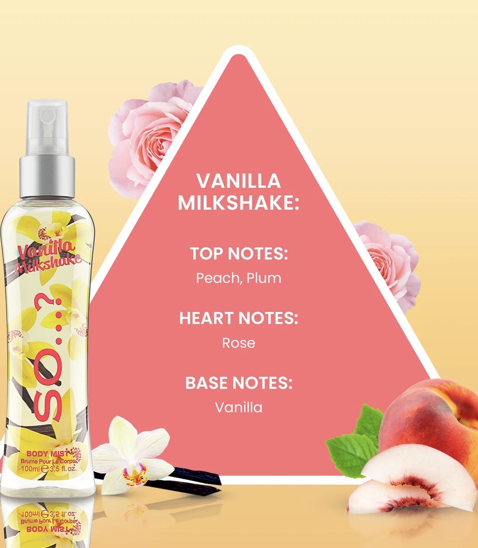 SO…? Vanilla Milkshake Body Mist (100 ml) — foto 2