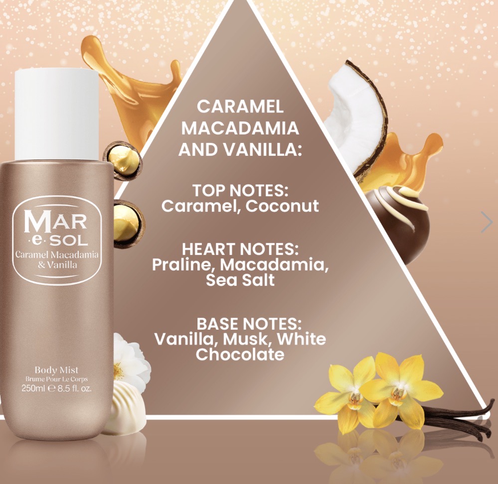 MAR e SOL Caramel Macadamia & Vanilla Body Mist — foto 2