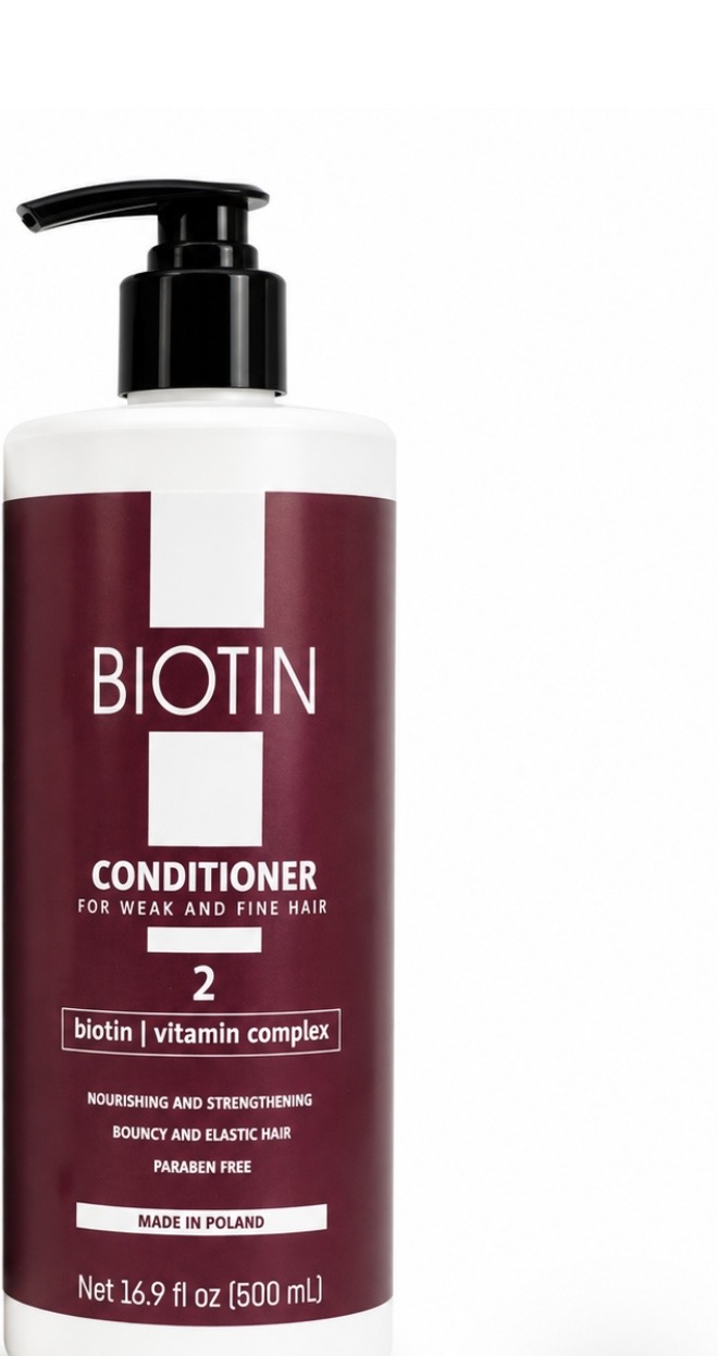 Biotin Conditioner – Për flokë të dobët dhe të hollë (500 ml)