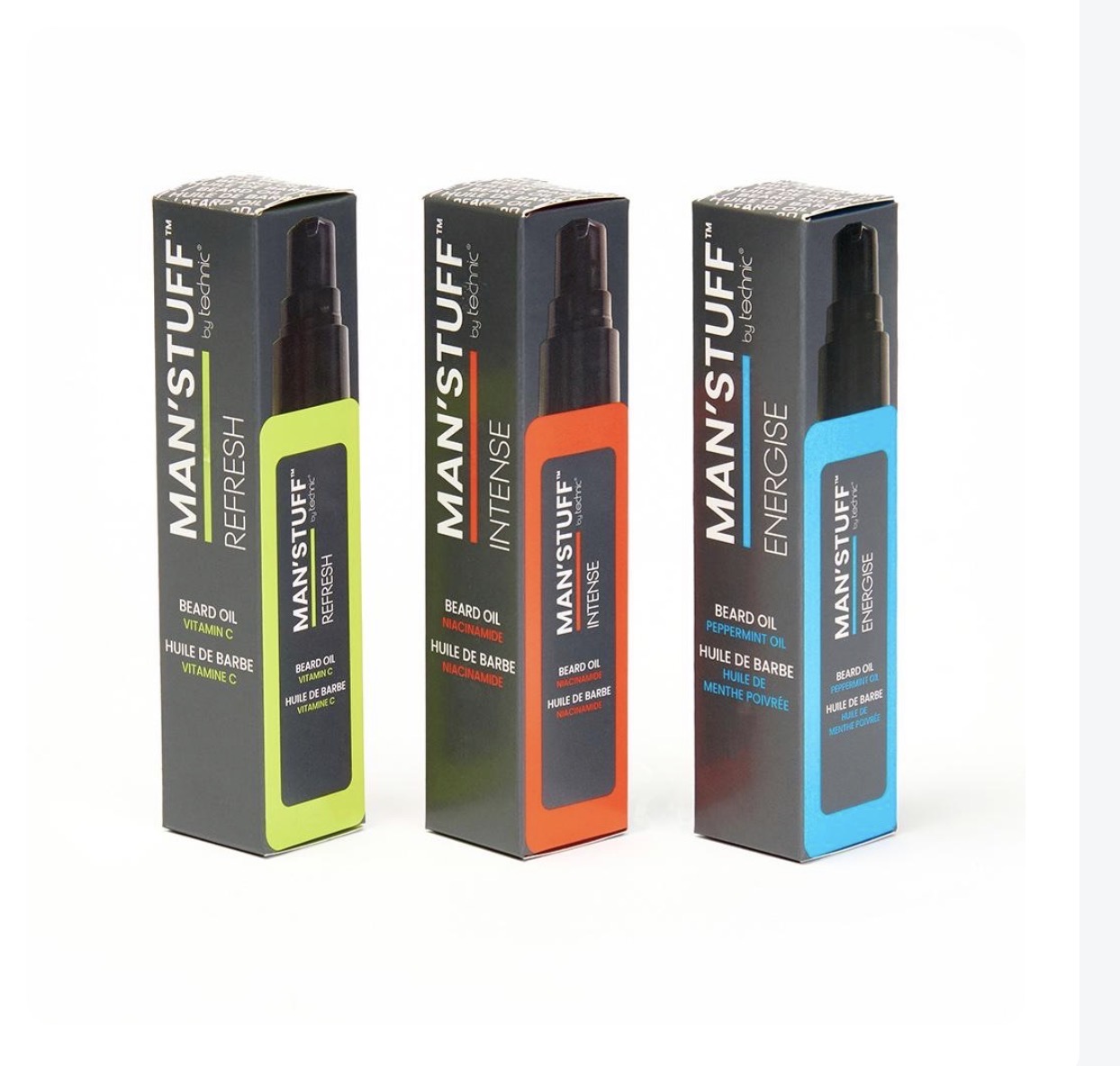 Man’Stuff Beard Oil – Refresh, Intense & Energise