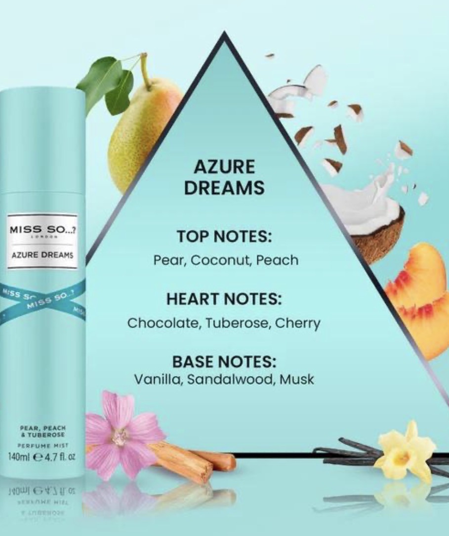 Miss So…? Azure Dreams Perfume Mist — foto 2