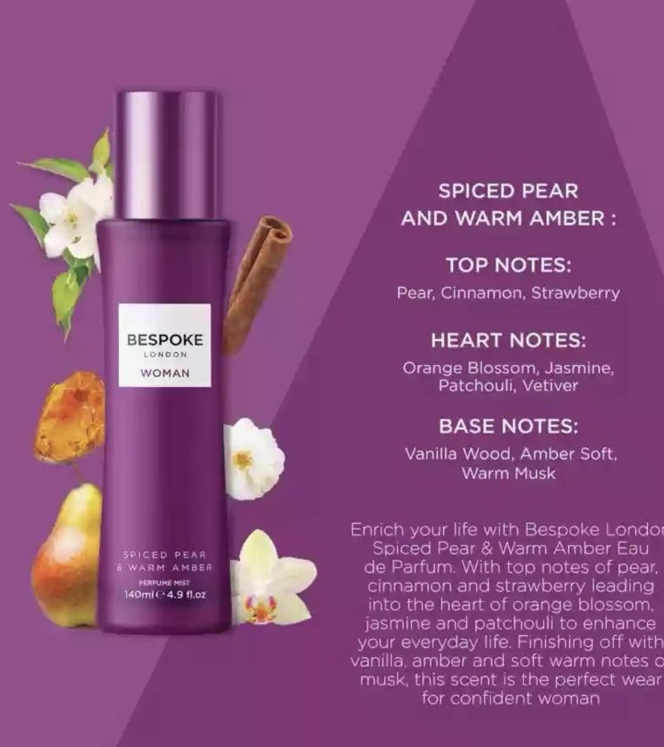 Bespoke London Spiced Pear & Warm Amber Eau de Parfum 140ml — foto 2