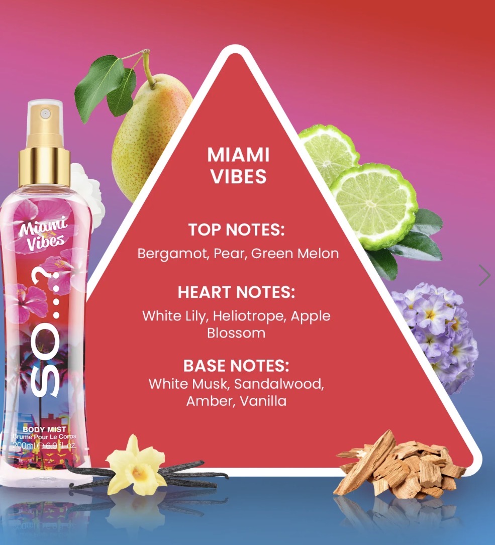 So…? Miami Vibes Body Mist 200ml — foto 2