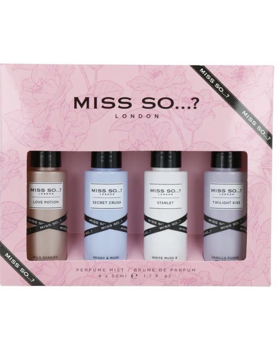 Miss So…? London Perfume Mist Gift Set – 4 × 50 ml