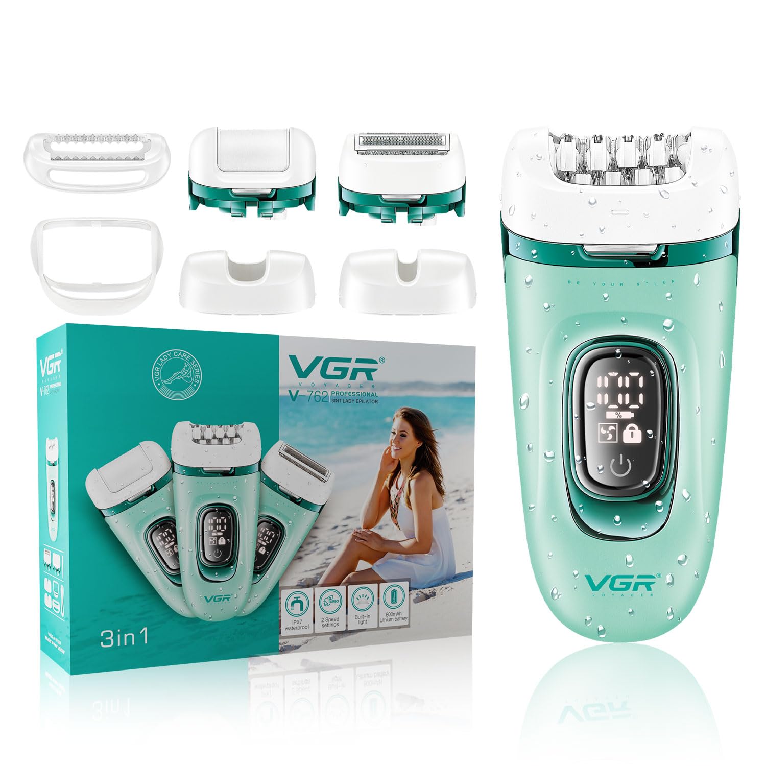 VGR V-762 Professional – Epilator 3 në 1
