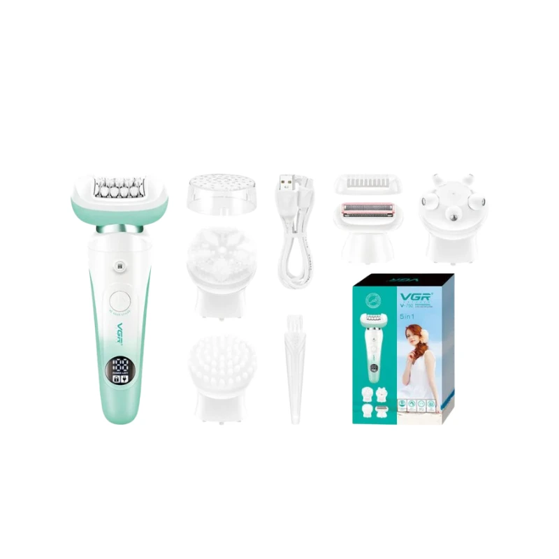 VGR V-750 5-in-1 Lady Shaver & Beauty Care