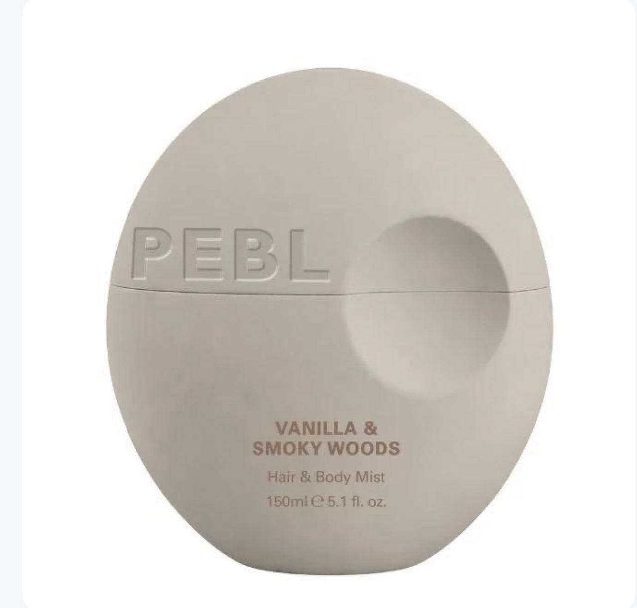 PEBL Vanilla & Smoky Woods Hair & Body Mist – 150 ml