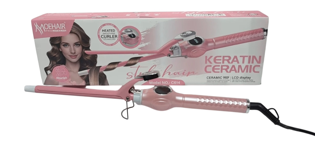 Moehair Keratin Ceramic C614 – Ondulator për Flokë