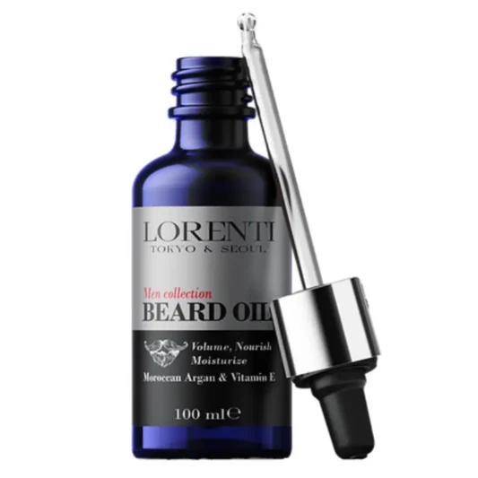 Lorenti Tokyo & Seoul Men Collection Beard Oil – Argan & Vitamin E, 100 ml