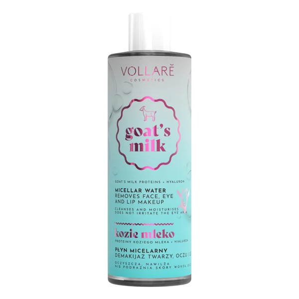 VOLLARÉ Goat’s Milk Micellar Water Hydra Hyaluron – 400 ml