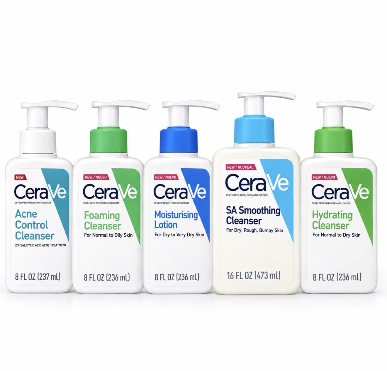 CeraVe Skincare Set – Pastrim, Hidratim dhe Kujdes për Lëkurën