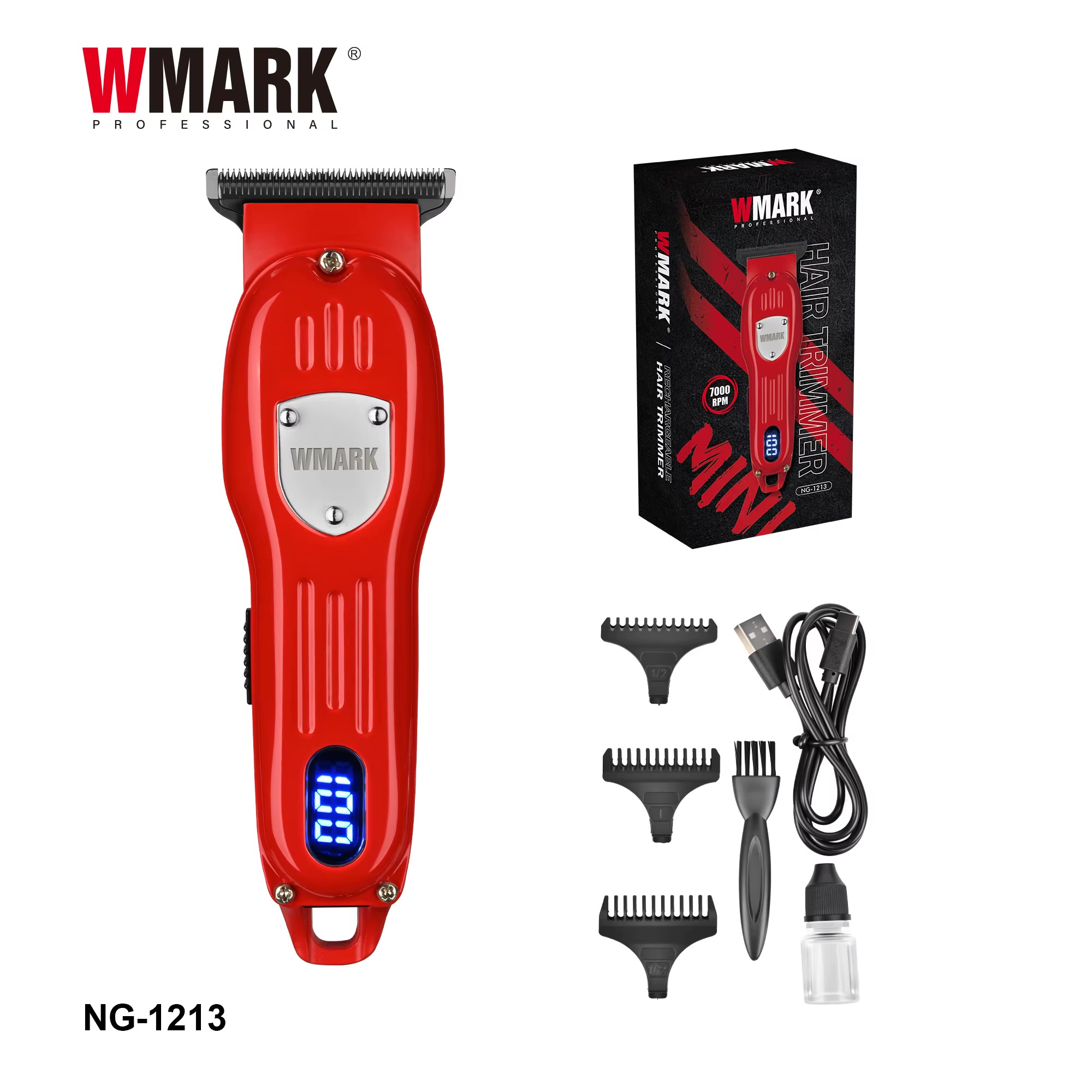 Wmark Professional NG-1213 – Makinë Profesionale për Prerjen e Flokëve