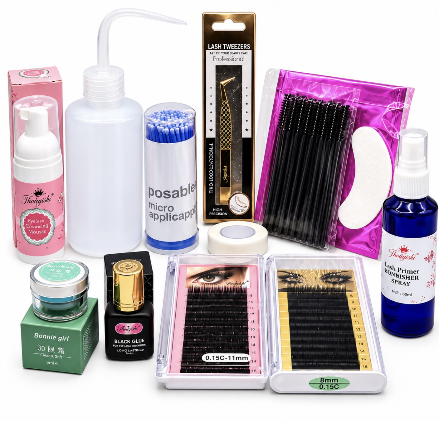 Set Profesional për Zgjatjen e Qerpikëve